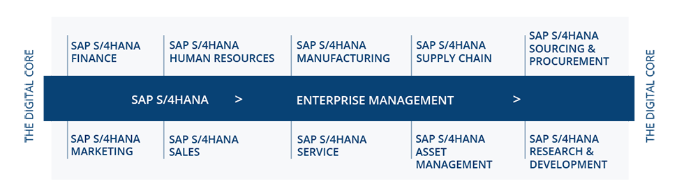 Diagrama SAP S/4 HANA